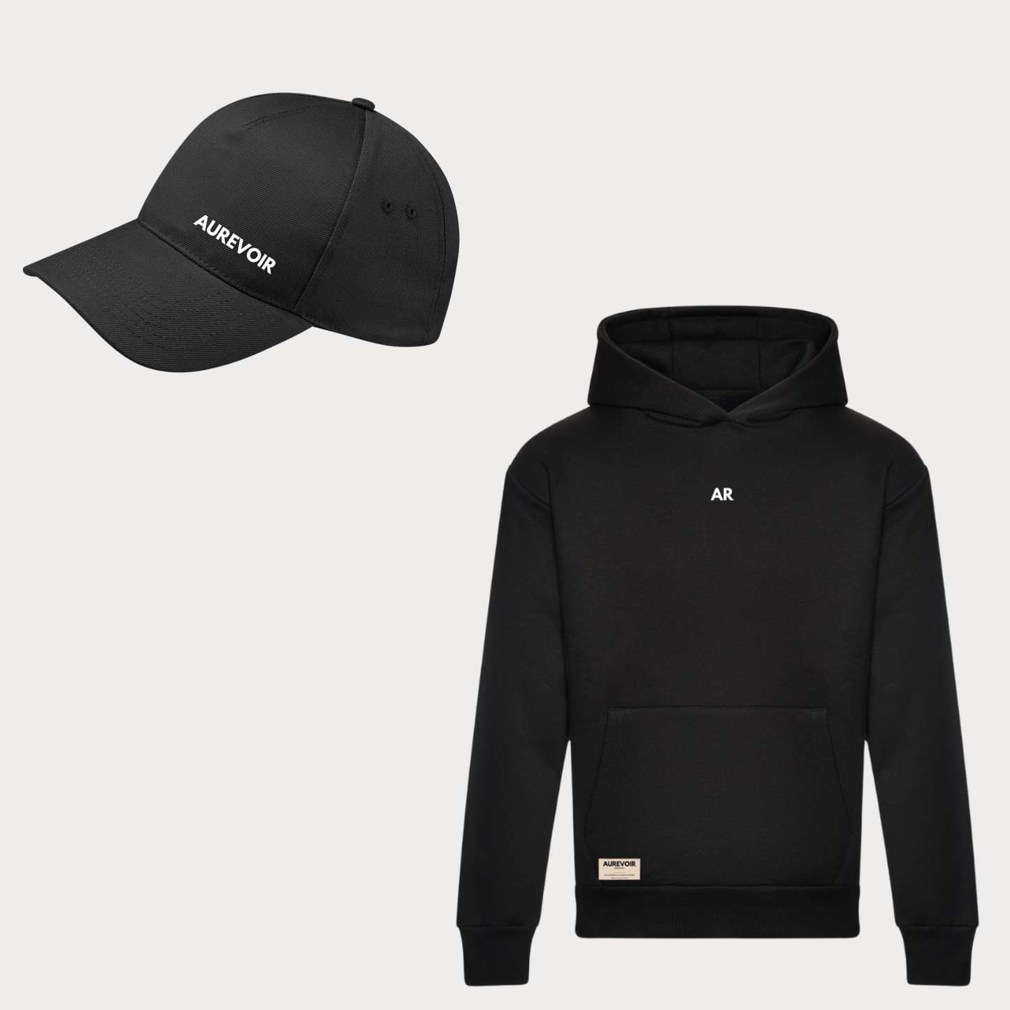 AR Onyx Black Hoodie and Signature Cap